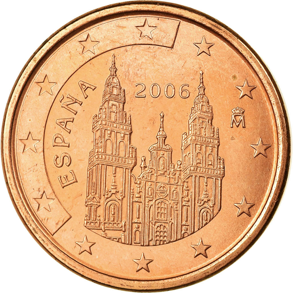 Spain, 5 Euro Cent, 2006, MS(63), Copper Plated Steel, KM:1042
