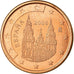 España, 5 Euro Cent, 2006, SC, Cobre chapado en acero, KM:1042