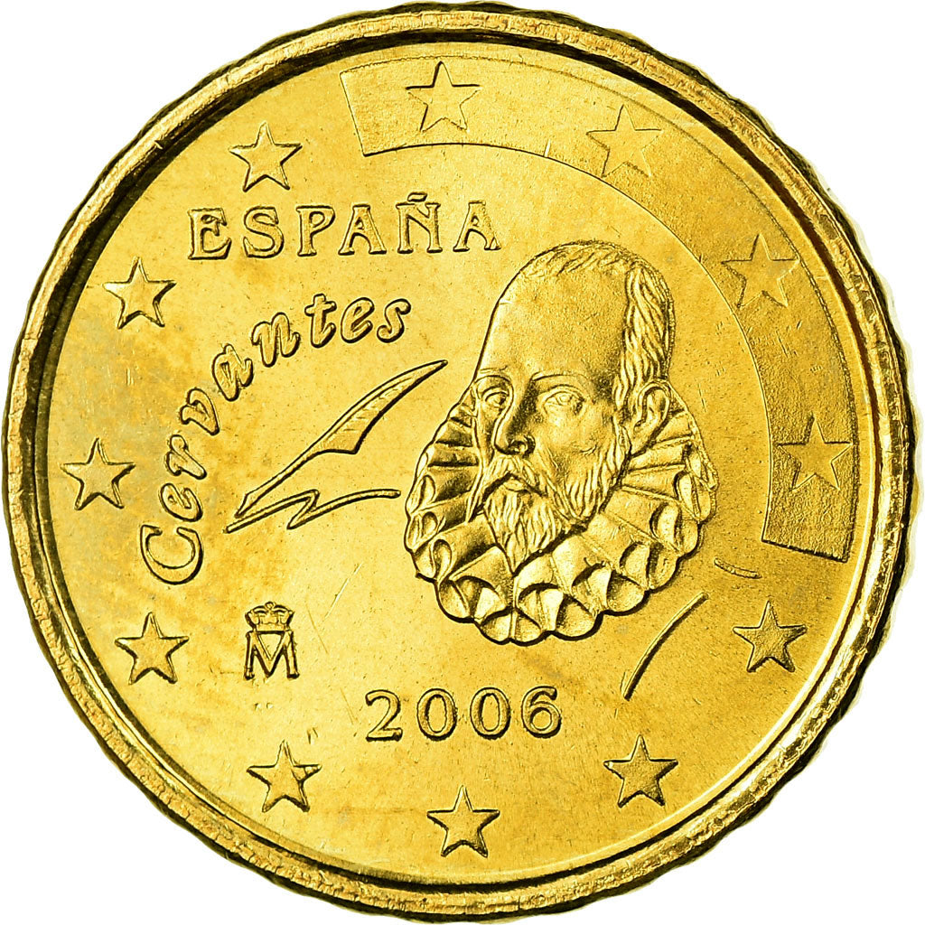 Spanien, 10 Euro Cent, 2006, UNZ, Messing, KM:1043