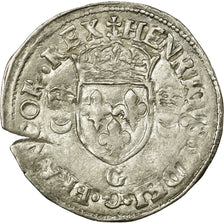 Moneta, Francia, Douzain aux croissants, 1550, Poitiers, BB, Biglione