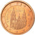 Hiszpania, 2 Euro Cent, 2007, Madrid, MS(63), Miedź platerowana stalą, KM:1041