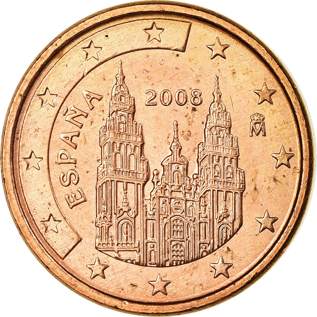 Spain, Euro Cent, 2007, MS(63), Copper Plated Steel, KM:1040