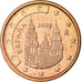 Spain, Euro Cent, 2007, MS(63), Copper Plated Steel, KM:1040