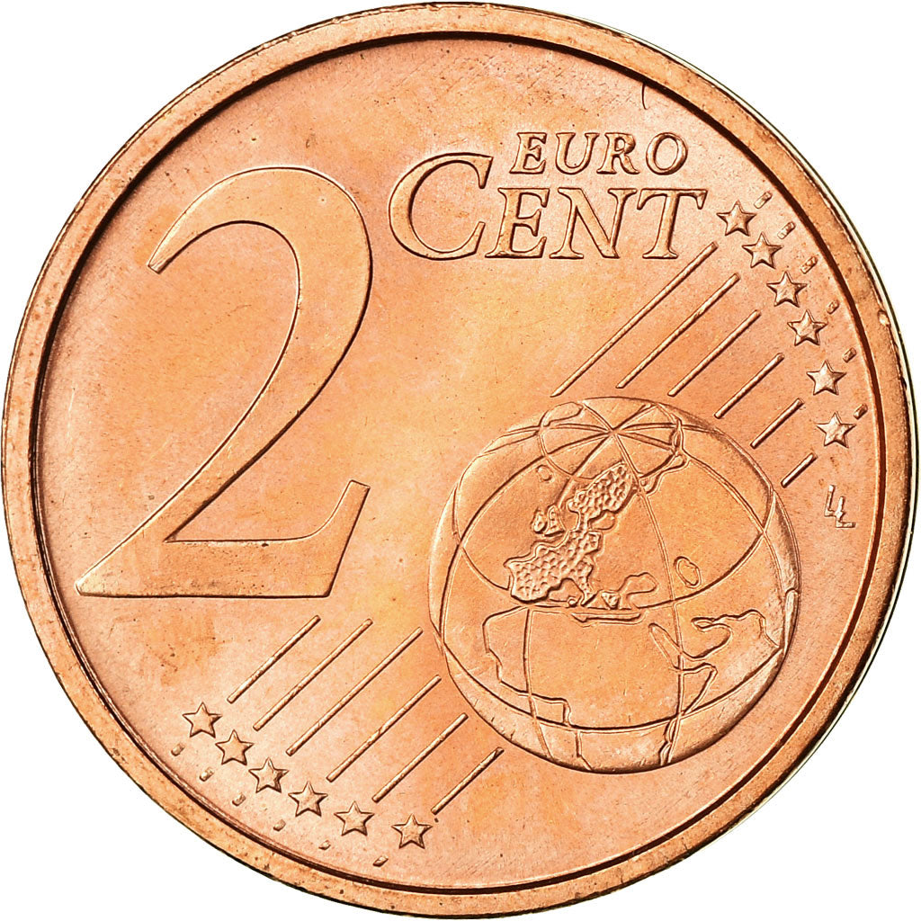 Spain, 2 Euro Cent, 2008, MS(63), Copper Plated Steel, KM:1041