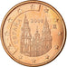 Spain, 5 Euro Cent, 2008, MS(63), Copper Plated Steel, KM:1042