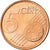 España, 5 Euro Cent, 2008, SC, Cobre chapado en acero, KM:1042