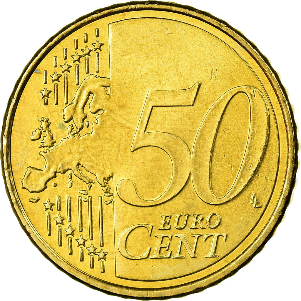 Spanien, 50 Euro Cent, 2008, UNZ, Messing, KM:1072