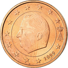 Belgium, 2 Euro Cent, 1999, MS(63), Copper Plated Steel, KM:225