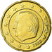 Belgium, 20 Euro Cent, 1999, AU(55-58), Brass, KM:228