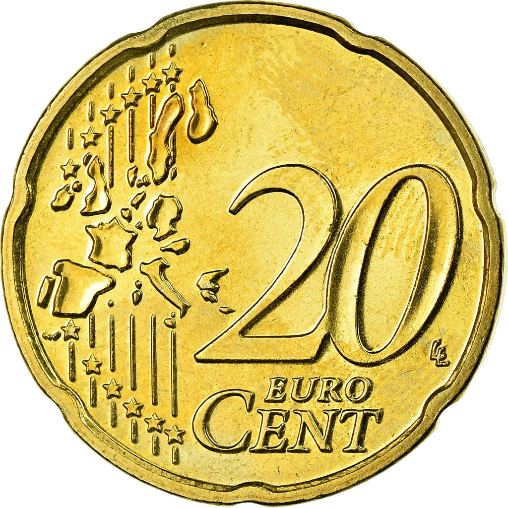 Belgium, 20 Euro Cent, 1999, AU(55-58), Brass, KM:228