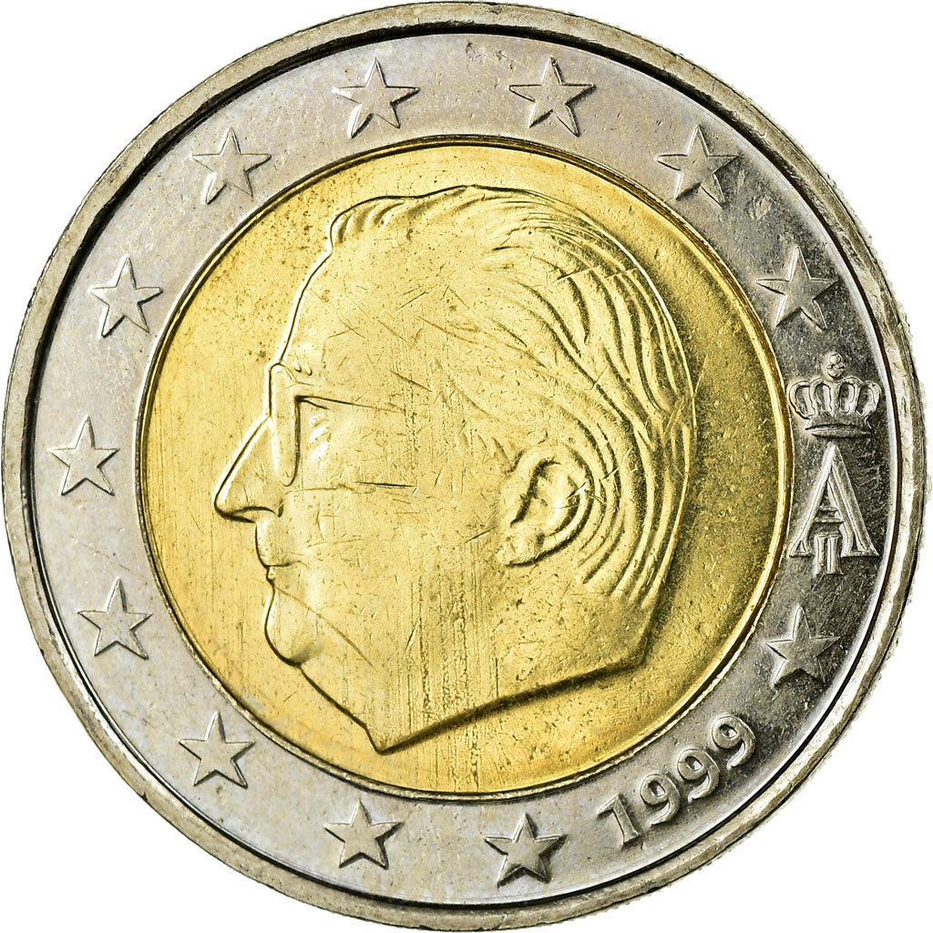 Belgium, 2 Euro, 1999, MS(63), Bi-Metallic, KM:231