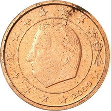 Belgium, Euro Cent, 2000, MS(63), Copper Plated Steel, KM:224