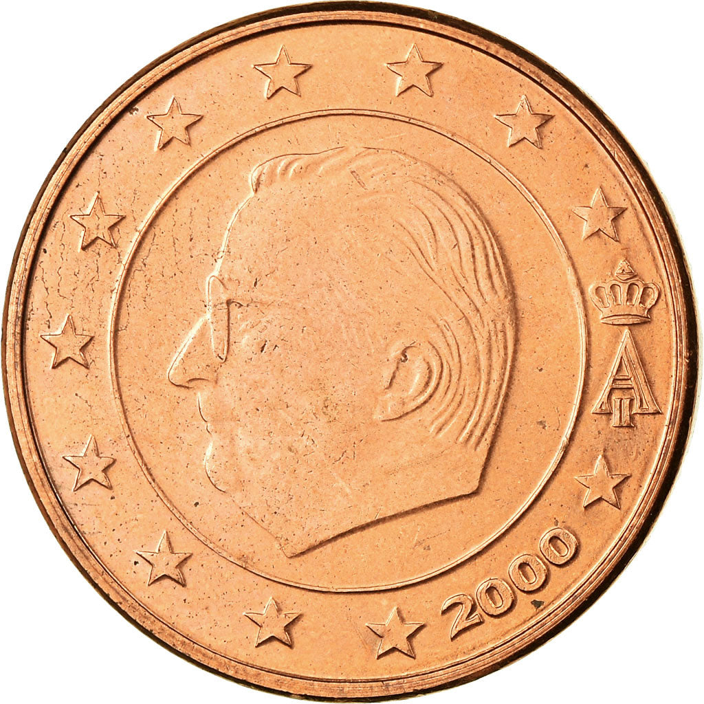 Belgium, 5 Euro Cent, 2000, MS(63), Copper Plated Steel, KM:226