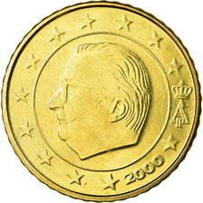 Belgium, 50 Euro Cent, 2000, MS(63), Brass, KM:229