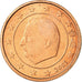 Belgium, 2 Euro Cent, 2001, MS(63), Copper Plated Steel, KM:225