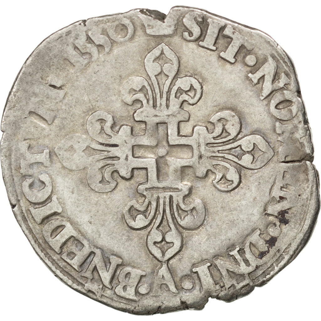 FRANCE, Gros de Nesle, 1550, Paris, VF(30-35), Silver, Sombart #4456., 5.56