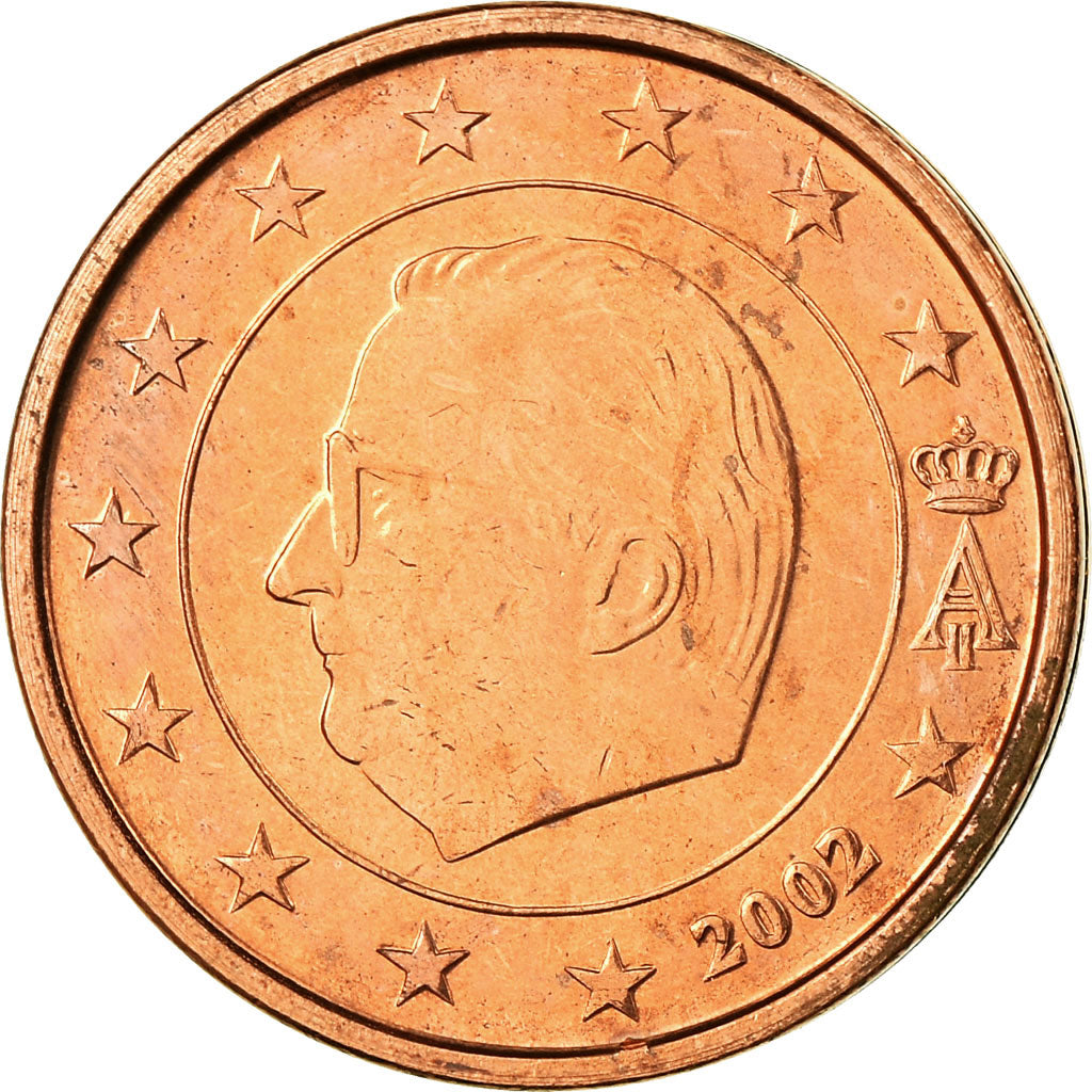 Belgium, 2 Euro Cent, 2002, MS(63), Copper Plated Steel, KM:225