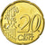 Bélgica, 20 Euro Cent, 2002, MS(63), Latão, KM:228