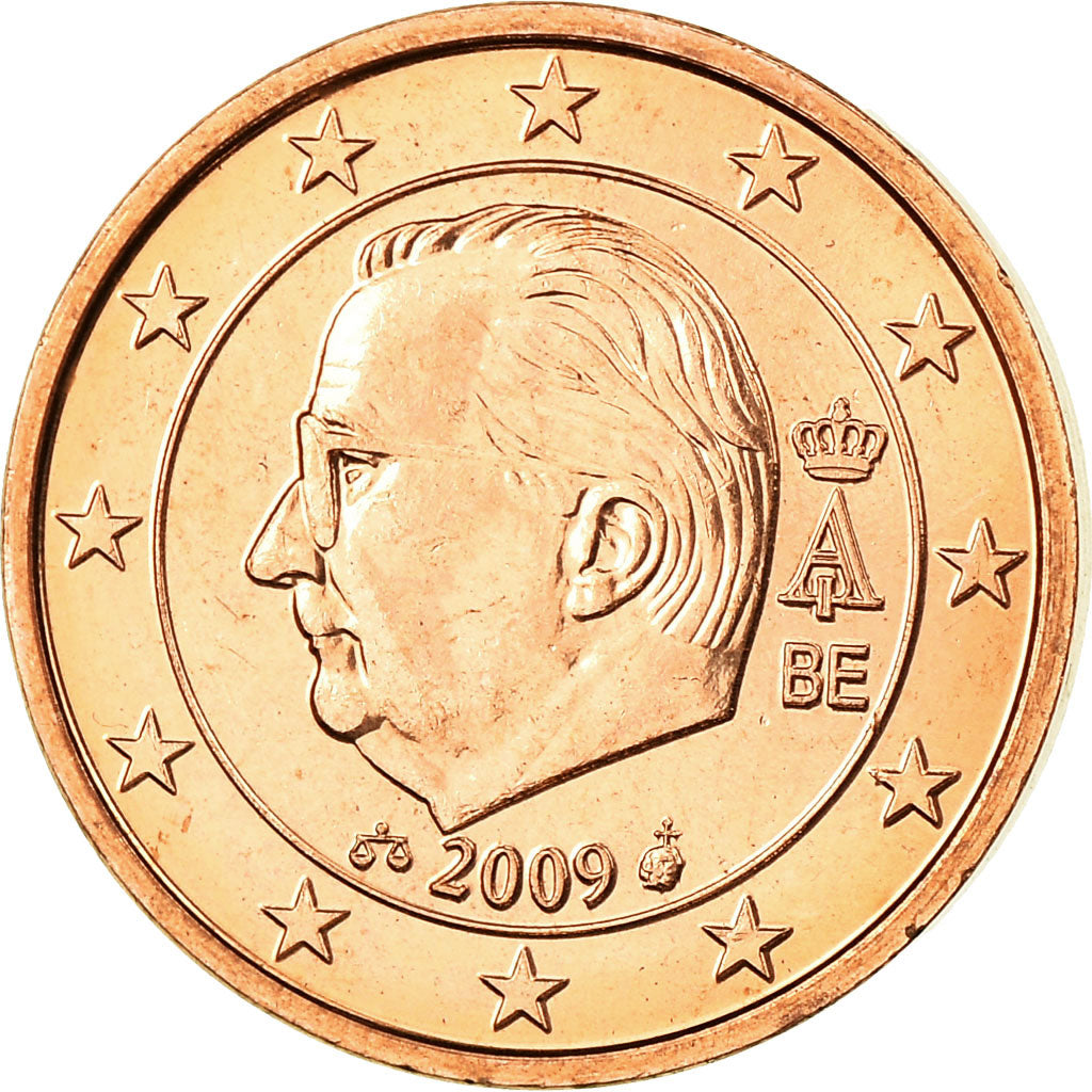 Belgium, Euro Cent, 2009, MS(65-70), Copper Plated Steel, KM:274