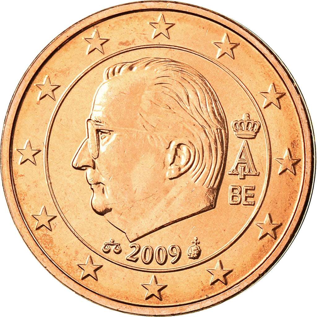 Belgium, 2 Euro Cent, 2009, MS(65-70), Copper Plated Steel, KM:275