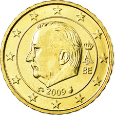 Belgium, 10 Euro Cent, 2009, MS(65-70), Brass, KM:277