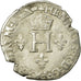 Moneta, Francia, Demi Gros de Nesle, 1551, Paris, MB+, Argento, Sombart:4458.