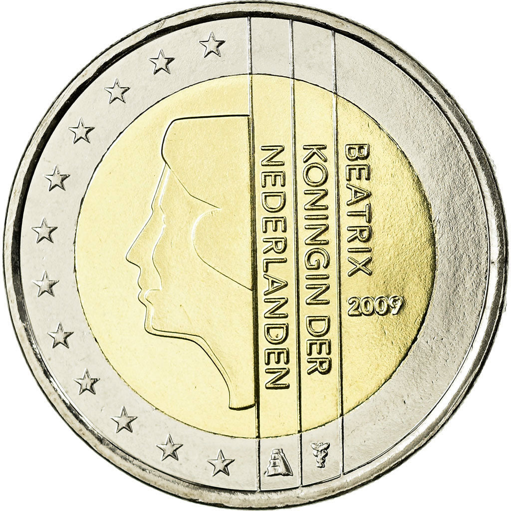 Países Bajos, 2 Euro, 2009, FDC, Bimetálico, KM:272