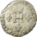 Moneda, Francia, Demi Gros de Nesle, 1551, Paris, BC+, Plata, Sombart:4458.