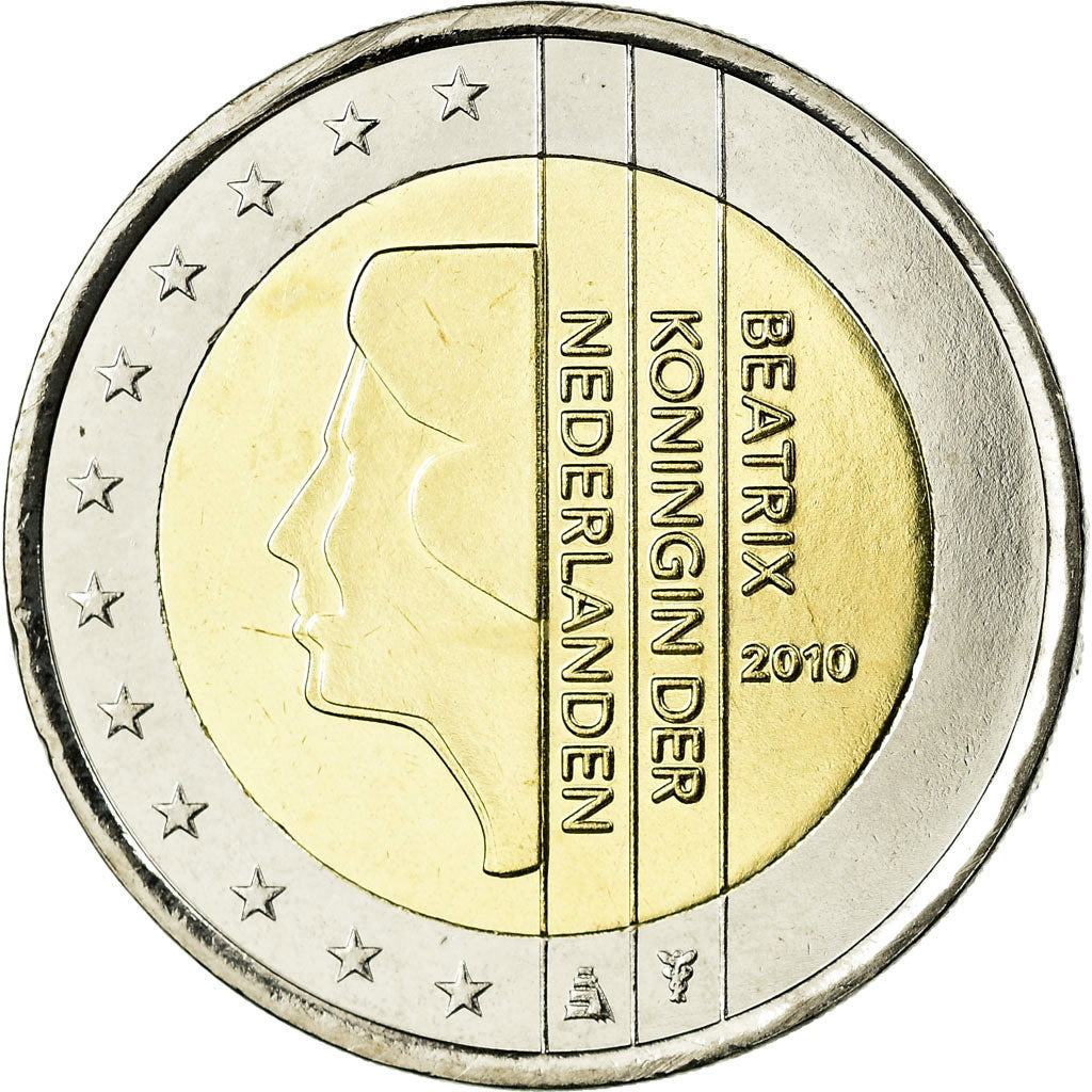 Netherlands, 2 Euro, 2010, MS(65-70), Bi-Metallic, KM:272