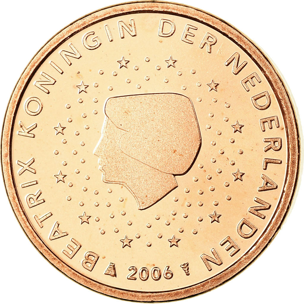 Netherlands, Euro Cent, 2006, MS(65-70), Copper Plated Steel, KM:234