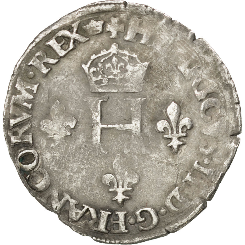 Henri II (1547-1559), Demi-gros de Nesle, 1551, Paris, Sombart 4458