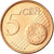 Luxemburgo, 5 Euro Cent, 2006, MS(65-70), Aço Cromado a Cobre, KM:77
