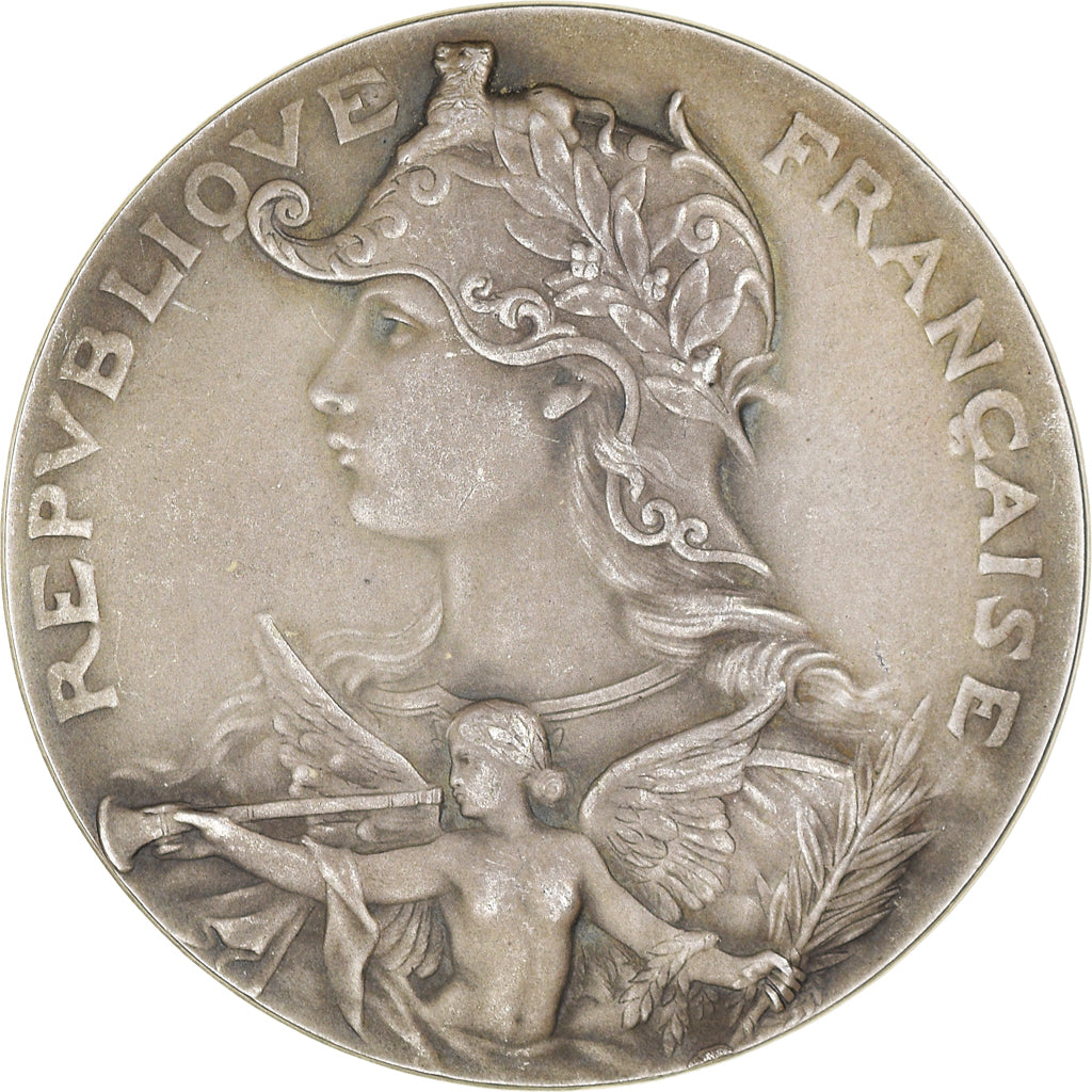 France, Medal, Marianne Casquée, Scène Agricole, MS(63), Maillechort
