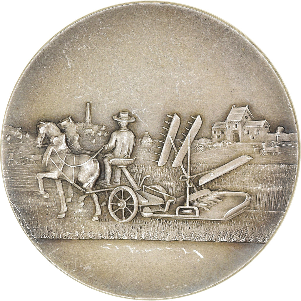 France, Medal, Marianne Casquée, Scène Agricole, MS(63), Maillechort