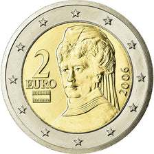 Áustria, 2 Euro, 2006, MS(65-70), Bimetálico, KM:3089