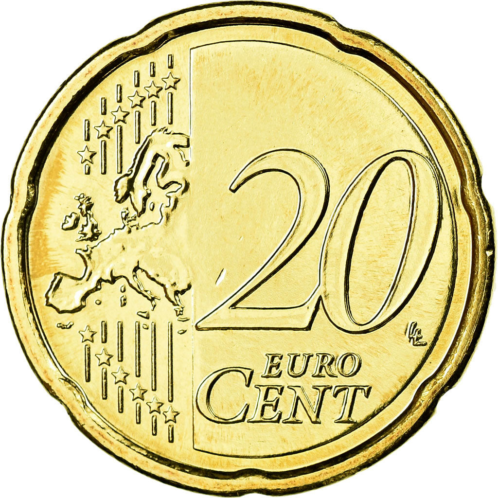 REPÚBLICA DE IRLANDA, 20 Euro Cent, 2011, FDC, Latón, KM:48