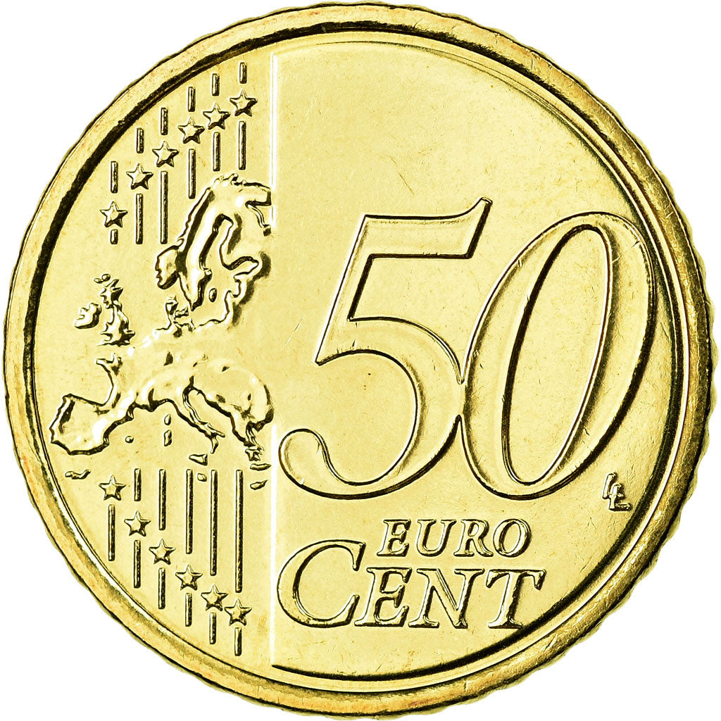 IRELAND REPUBLIC, 50 Euro Cent, 2011, MS(65-70), Brass, KM:49