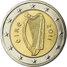 IRELAND REPUBLIC, 2 Euro, 2011, MS(65-70), Bi-Metallic, KM:51