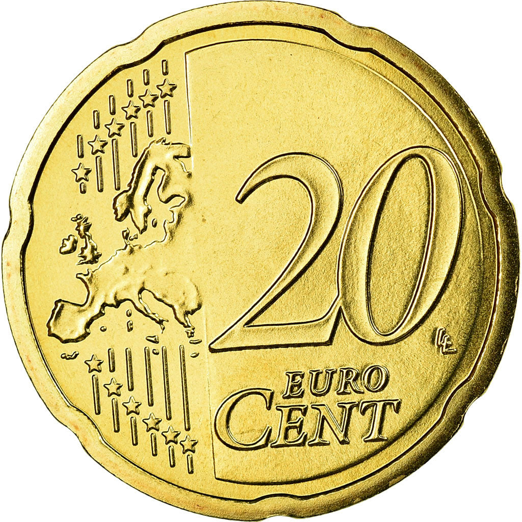 Austria, 20 Euro Cent, 2010, MS(65-70), Brass, KM:3140