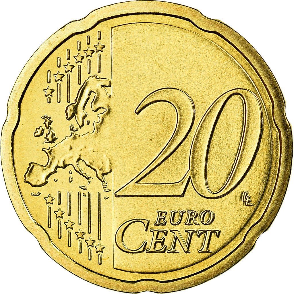 Austria, 20 Euro Cent, 2010, MS(65-70), Brass, KM:3140
