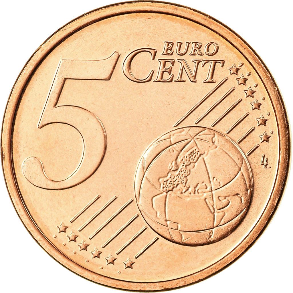 REPÚBLICA DA IRLANDA, 5 Euro Cent, 2006, MS(65-70), Aço Cromado a Cobre, KM:34