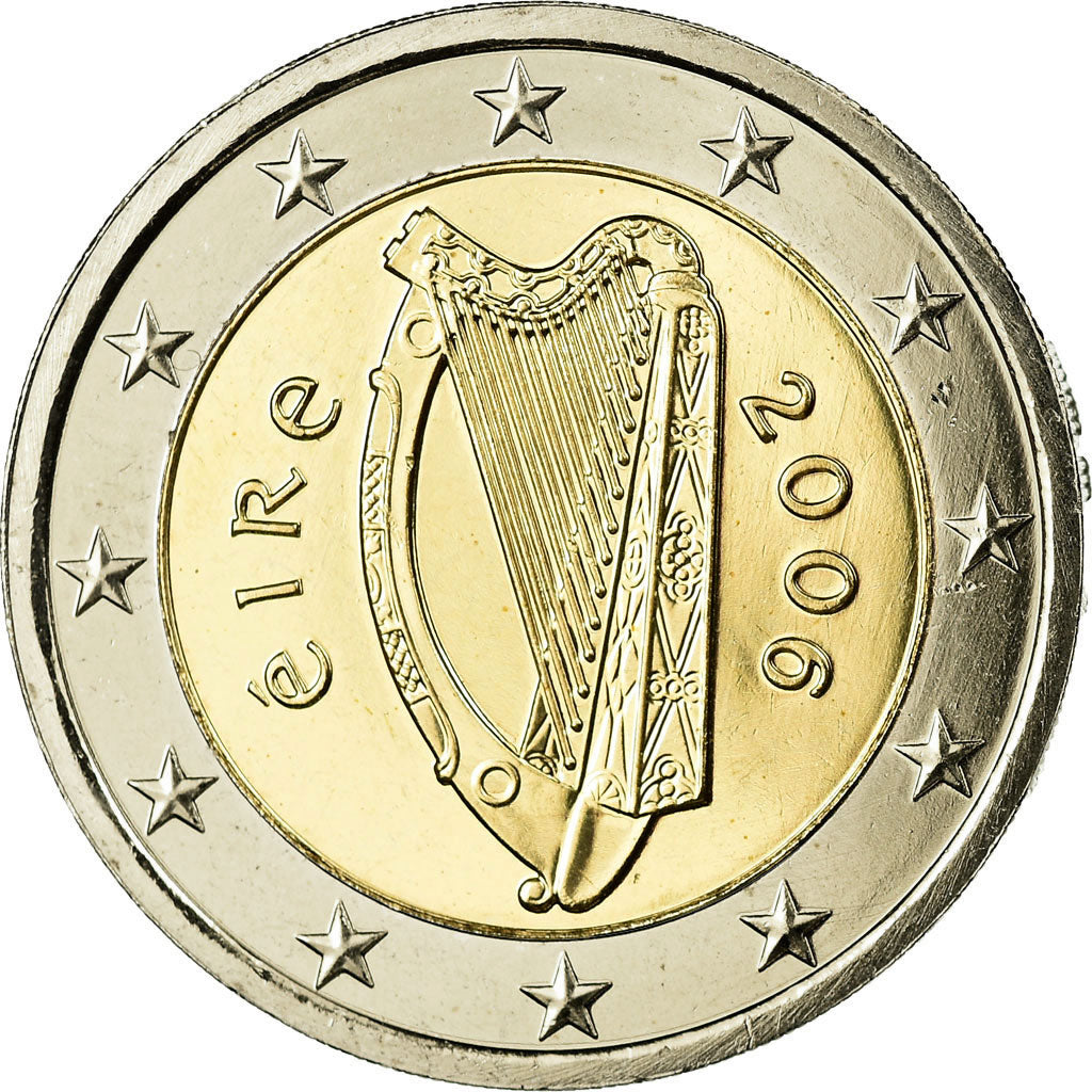 IRELAND REPUBLIC, 2 Euro, 2006, MS(65-70), Bi-Metallic, KM:39