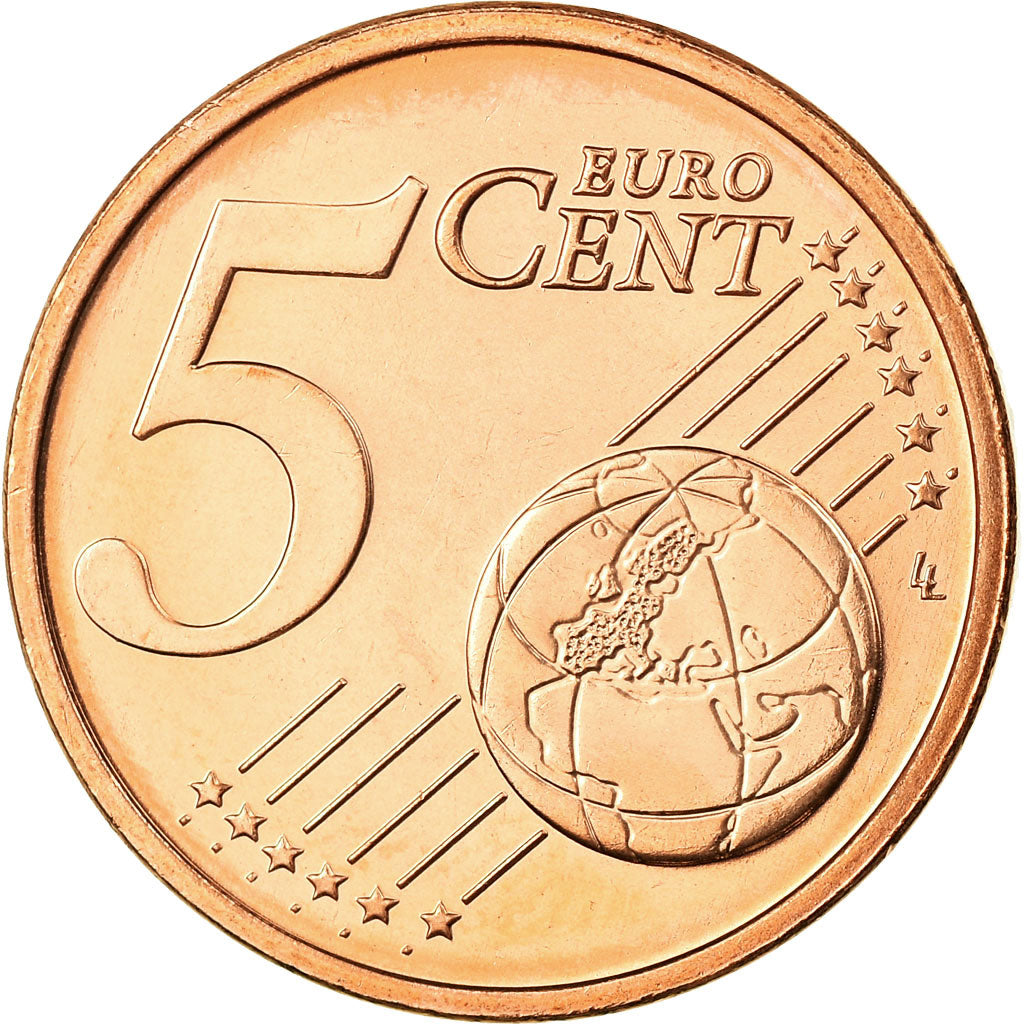 REPUBBLICA D’IRLANDA, 5 Euro Cent, 2009, FDC, Acciaio placcato rame, KM:34