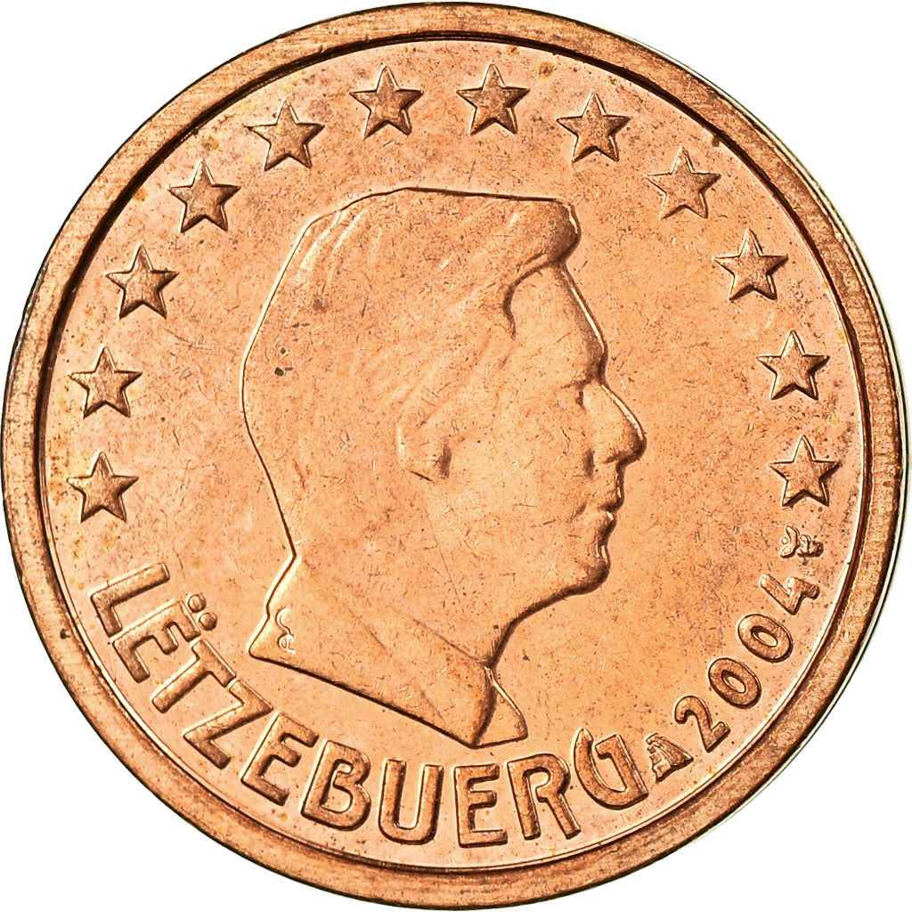 Luxemburg, 2 Euro Cent, 2004, PR, Copper Plated Steel, KM:76
