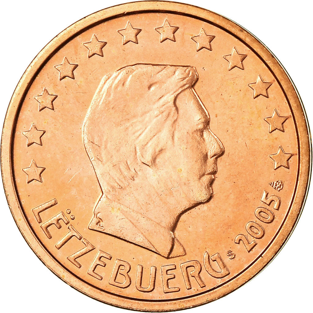 Luxemburg, 2 Euro Cent, 2005, UNC-, Copper Plated Steel, KM:76