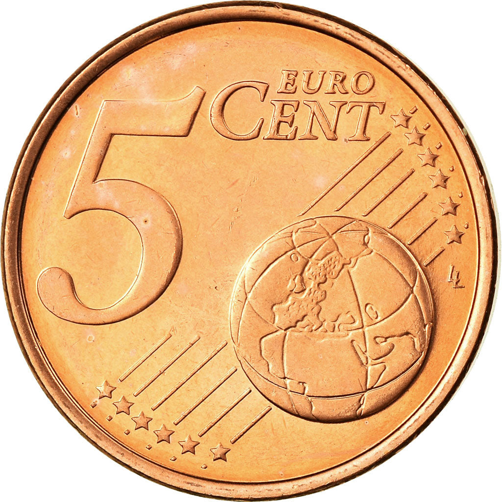 Luxembourg, 5 Euro Cent, 2005, MS(63), Copper Plated Steel, KM:77