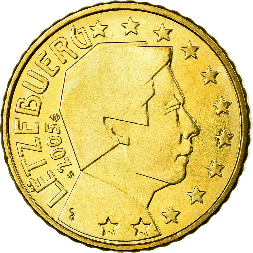 Luxembourg, 50 Euro Cent, 2005, MS(63), Brass, KM:80