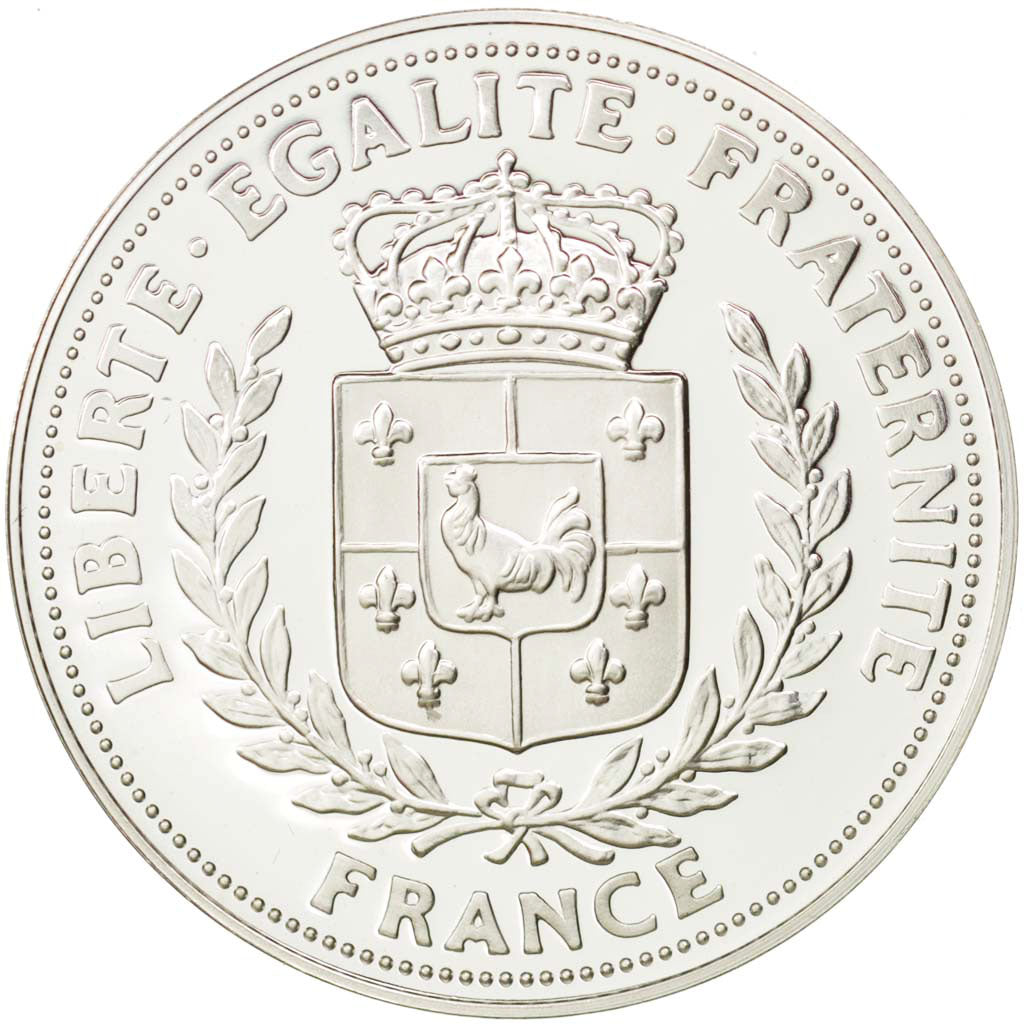 FRANCE, History, French Fifth Republic, Medal, MS(65-70), Silver, 40, 20.11