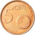 Luxemburgo, 5 Euro Cent, 2006, MS(63), Aço Cromado a Cobre, KM:77