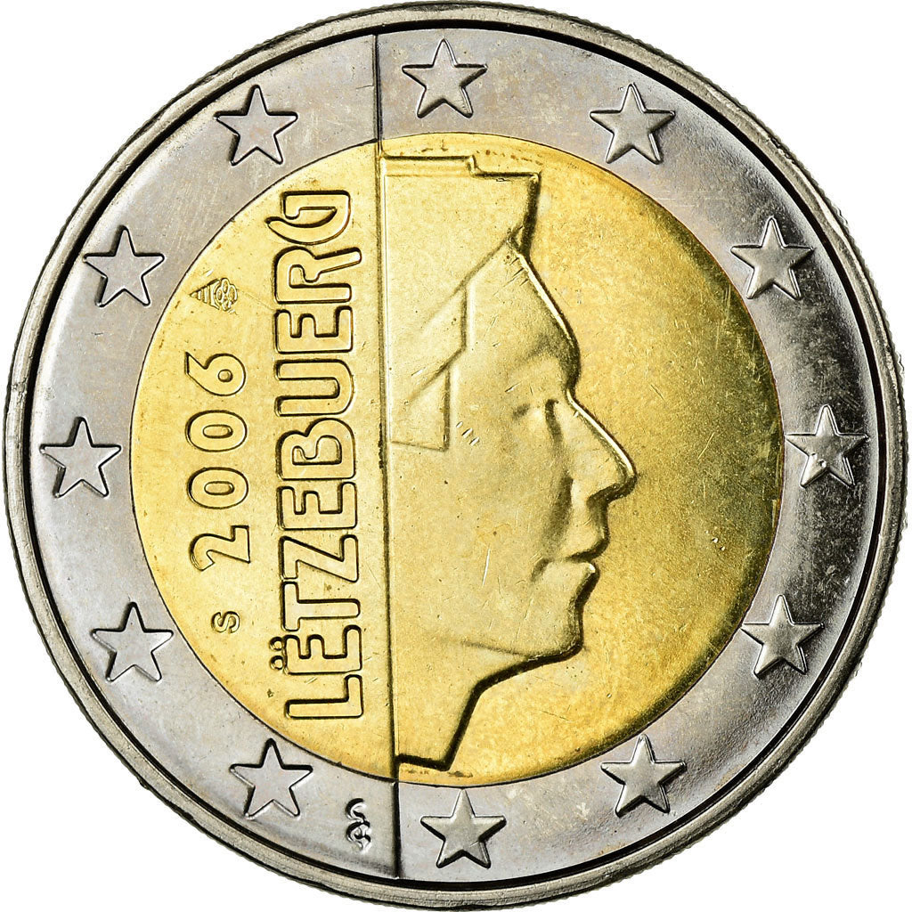Luxembourg, 2 Euro, 2006, MS(63), Bi-Metallic, KM:82